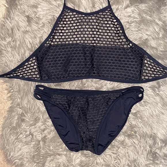 Gossip Mesh Fishnet Halter Bikini - Picture 10 of 14